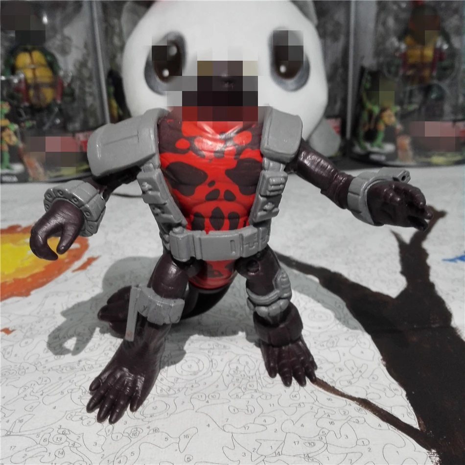 03 kraang фигурки мультфильм модель черепахи игрушки бывшая фабрика продукт newtrilizer robug mozar tortugas ninjas