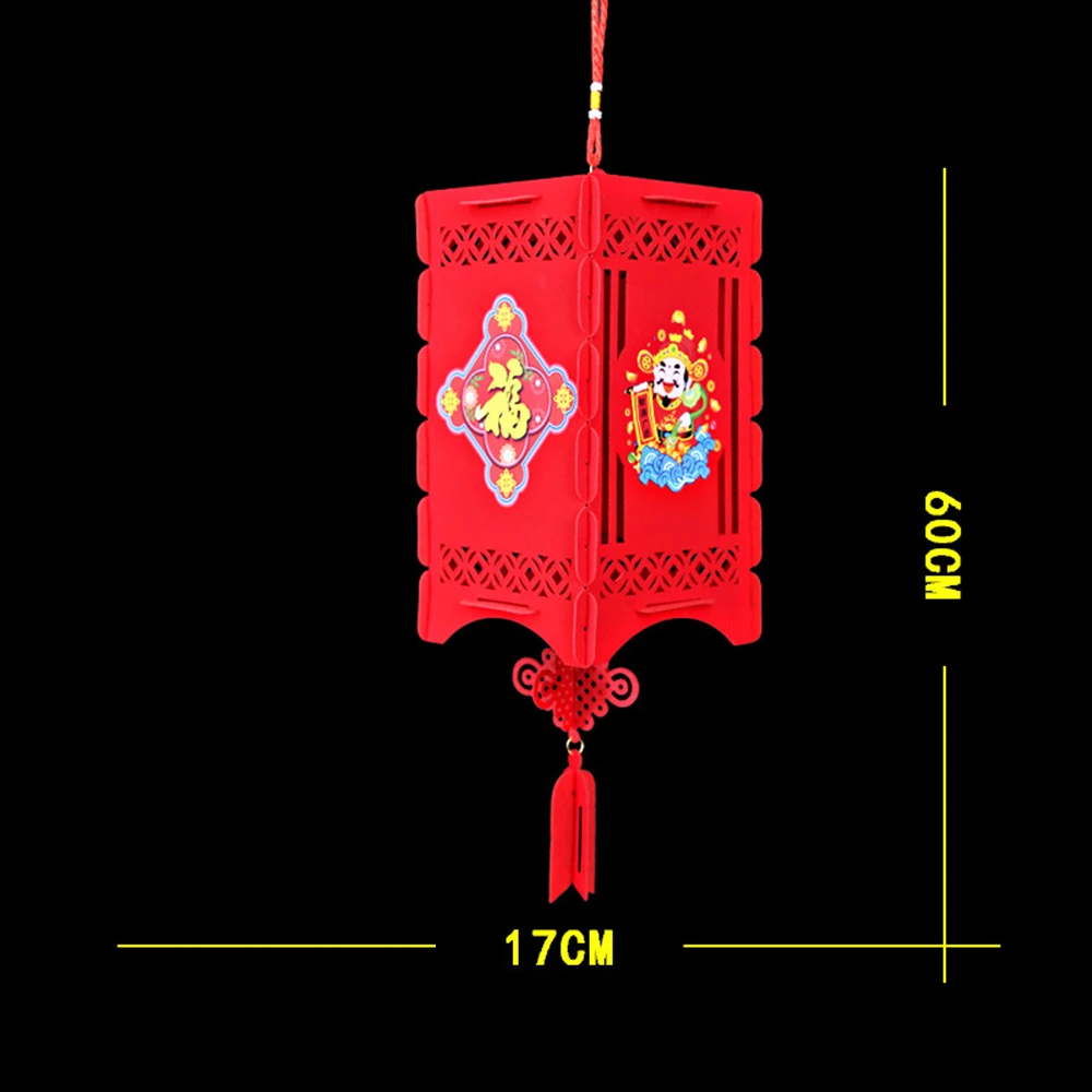 Подвесная сборка с новым годом Удачи Китайский фонарь красный бумажный s
