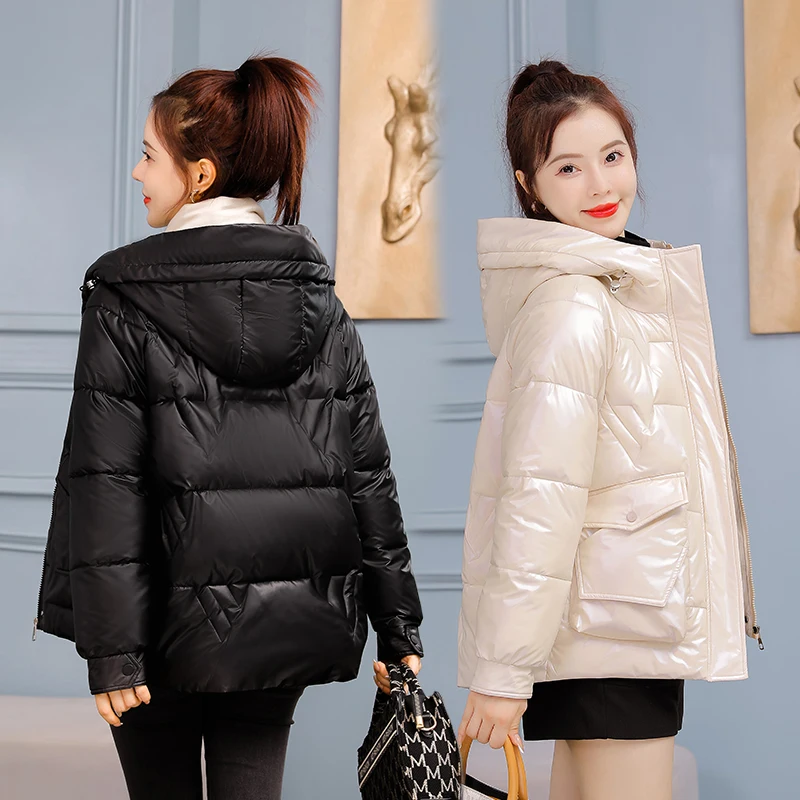 Зимнее женское пальто ISENMAL модное для девочек повседневные короткие