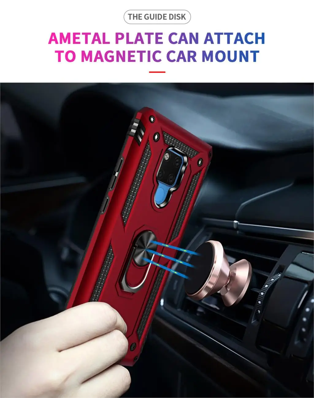 Luxury Shockproof Car Holder Ring Magnet Case On The For Huawei Mate 20X Bumper 20 X 5G Soft Protector Cover | Мобильные телефоны и