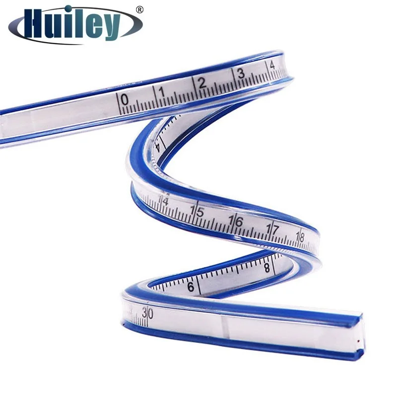 Flexible Curve Drafting Rulers Soft Snake Sewing Ruler Tailor Measuring Tools 60/50/40/30cm Drawing Ruler Patchwork Tools