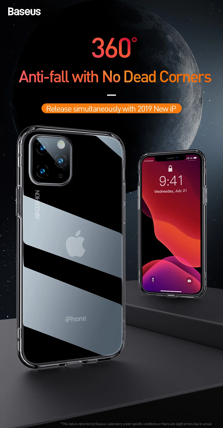 Прозрачный Мягкий ТПУ силиконовый чехол для телефона Baseus для iPhone 11 Pro Max 11Pro противоударный чехол для iPhone 11 Pro Xs Max Xr X Coque