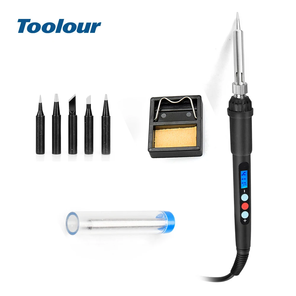 Набор электропаяльников 220 В/110 В с регулируемой температурой 60 Вт ЖК цифровой