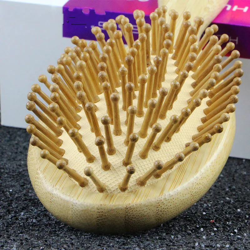 Деревянная расческа для волос бамбуковая Подушка массажная из