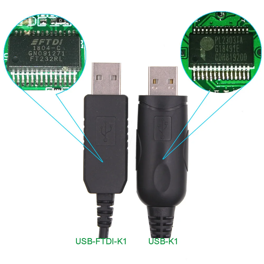 USB-кабель для передачи данных FTDI Кабель программирования BAOFENG USB-FTDI-K1 UV 5R TYT Walkie Talkie