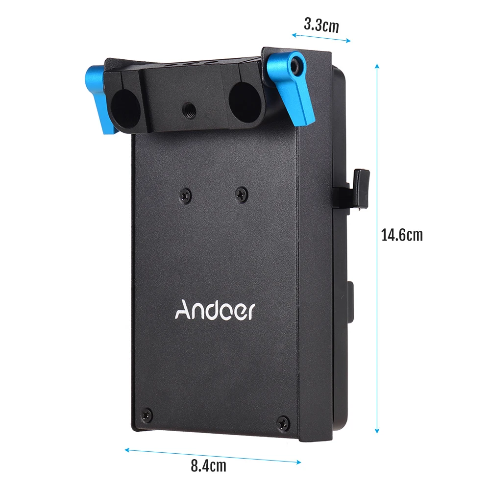 V-образное крепление Andoer V-lock для аккумуляторной пластины адаптер аккумулятора