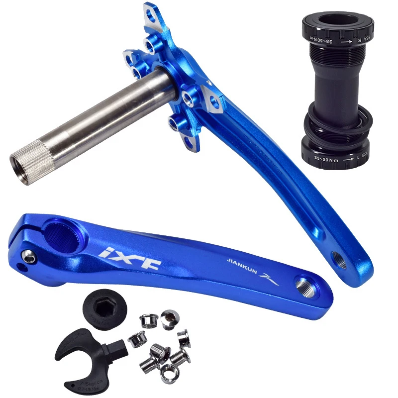 CYCLEACC MTB Bike Crankset Aluminum Alloy Sprocket 104BCD 170mm Cranks 32T 34T 36T 38T BB Bottom Bracket Crank Bicycle Parts | Спорт и