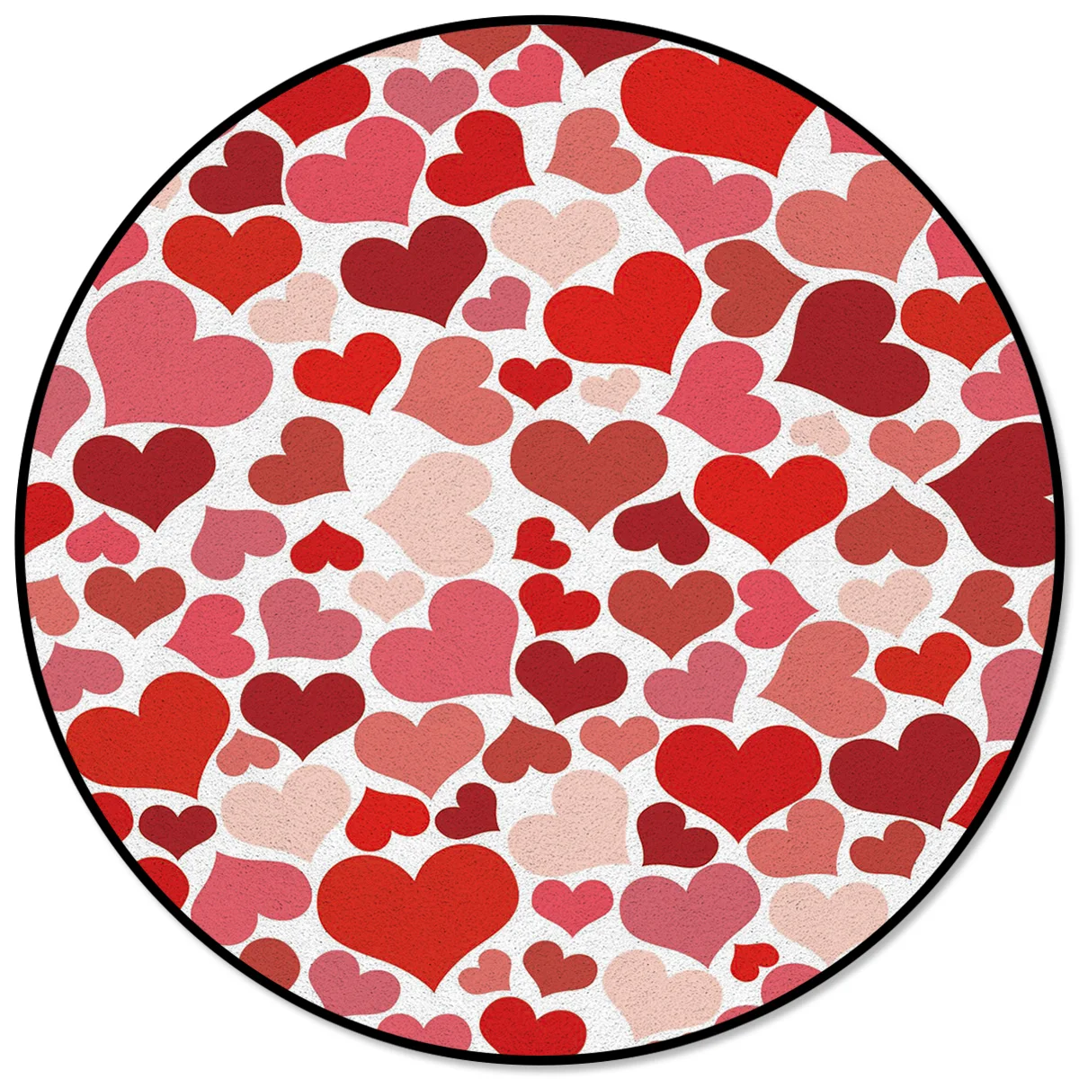 День Святого Валентина круглые ковры с принтом в виде красных сердец для детской