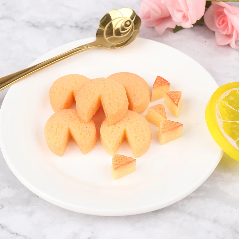 

5 Sets DIY Lovely Kawaii Flat Back Miniature Artificial Fake Food Cake Resin Decorative Craft Play Doll House Toy Accessories