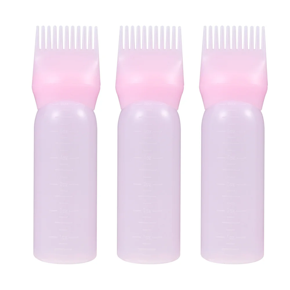 

Hair Applicator Bottle Dye Brush Oil Bottles Color Kit Squeeze Scalp Empty Dying Comb Oiling Plastic