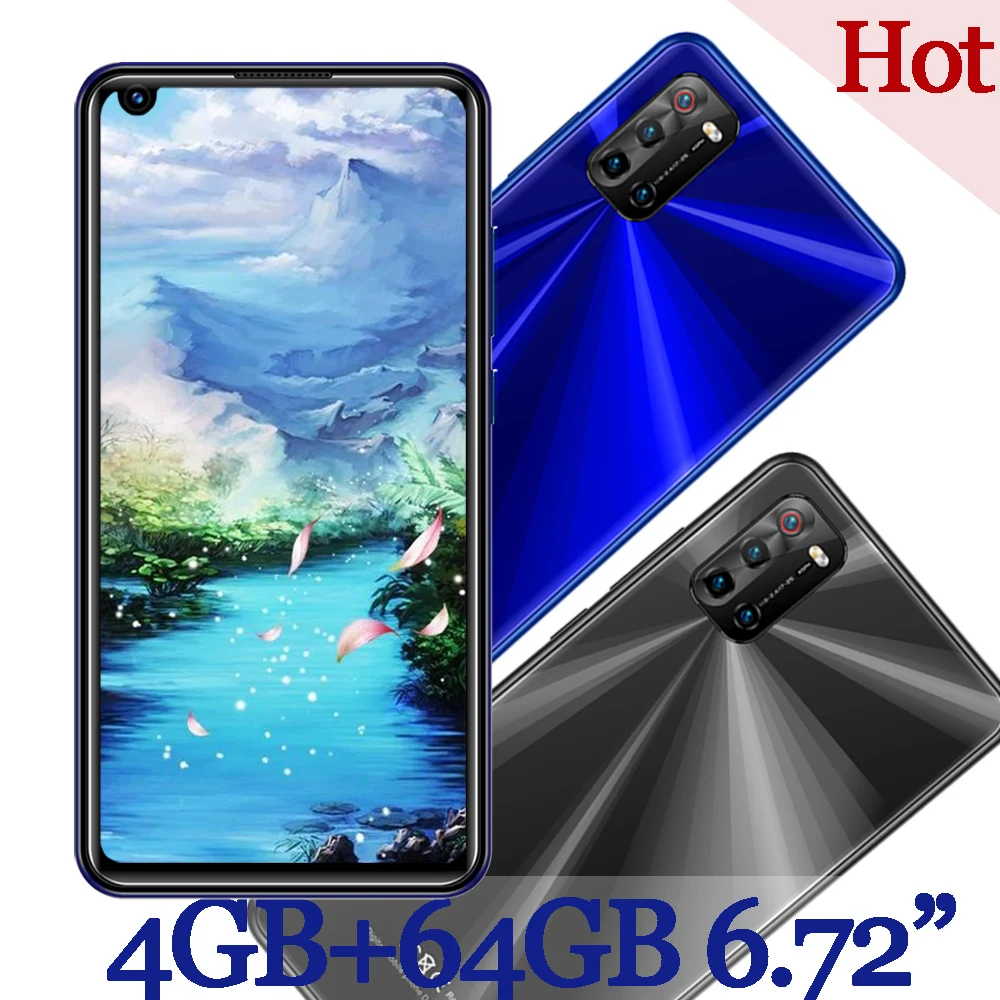 8mp + 13mp Polegada Tela 4t Smartphones 4g Ram Quad Core Frente – Câmera Traseira Android 6.0 Telefones Celulares Celuares Desbloqueado 6.72 64g Rom