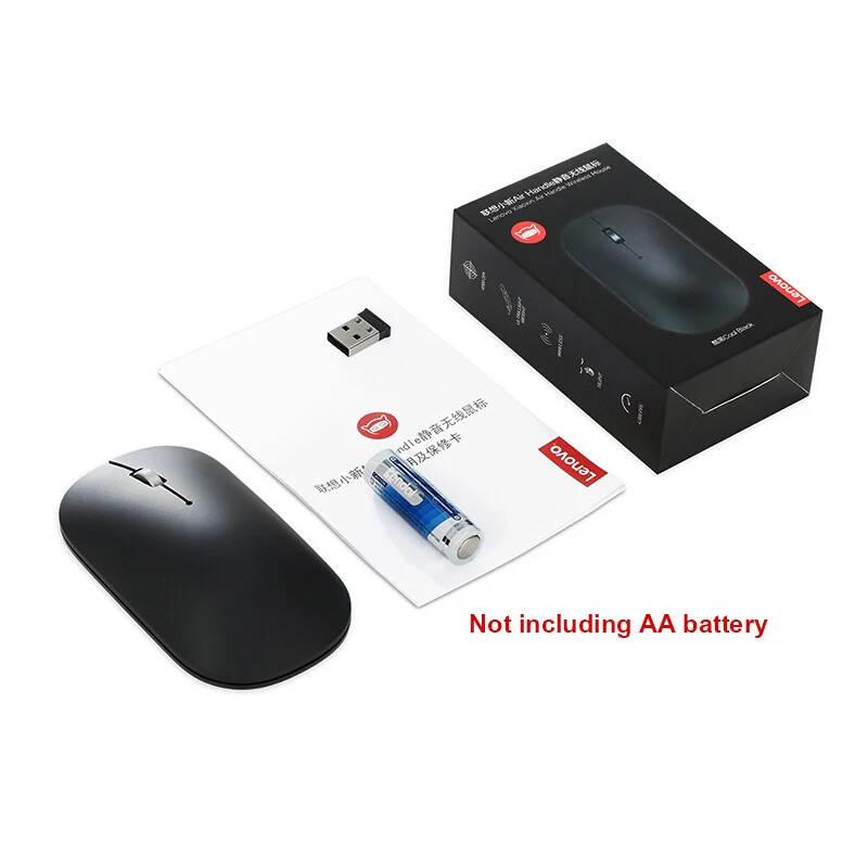 Беспроводная мышь Lenovo Air Handle 4000 точек/дюйм мыши для офиса бизнеса и игр|Мыши| |