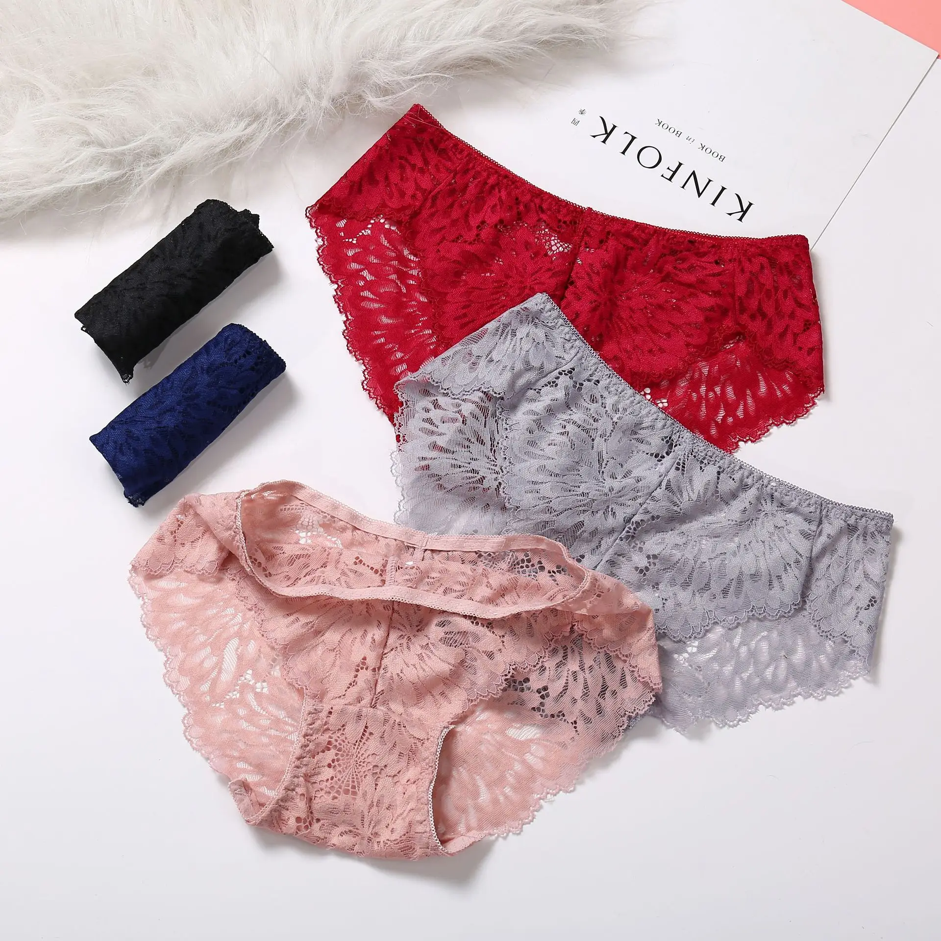 Новое горячее предложение бесследное кружевное пористое женское нижнее белье