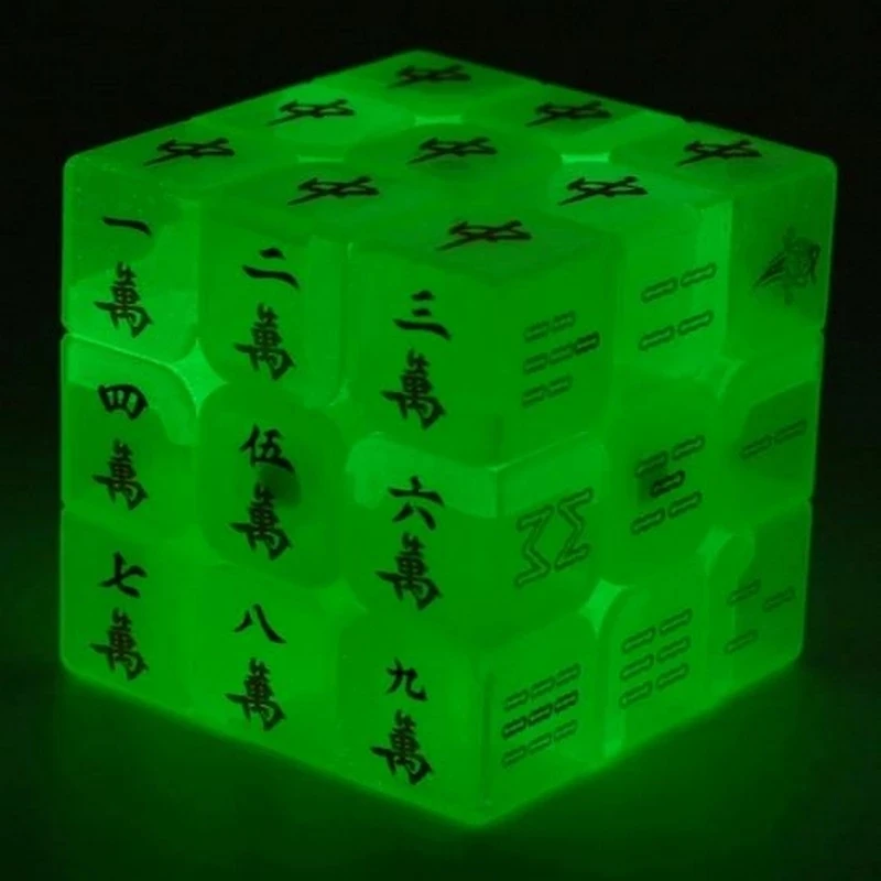 3x3x3 Магический кубик Маджонг Спид пазл Мэджико Образовательная прозрачная светящаяся игрушка-кубик для детей взрослых цифровая