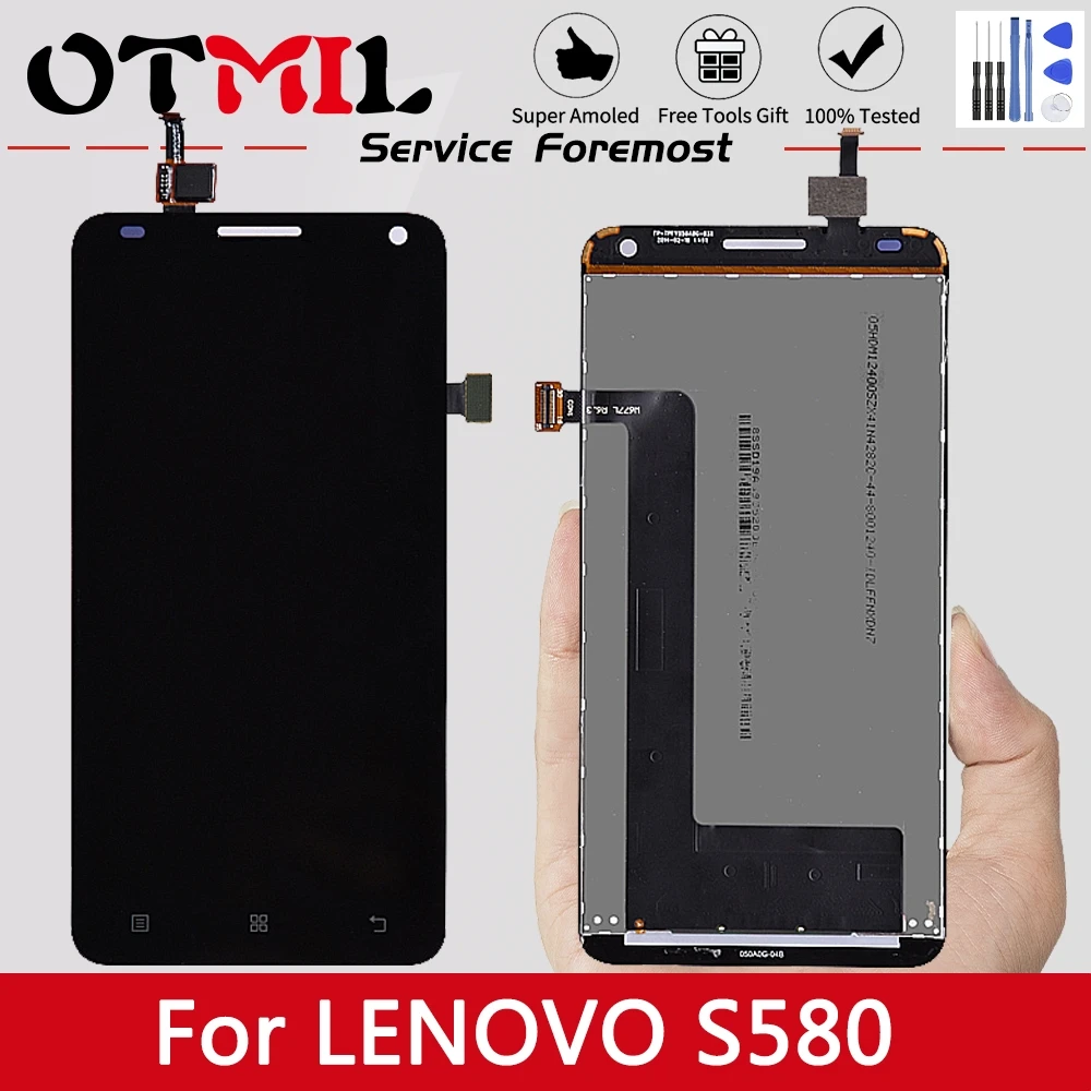 1280*720 5 0 &quotОригинальный дисплей для Lenovo S580 ЖК сенсорный экран дигитайзер сборка