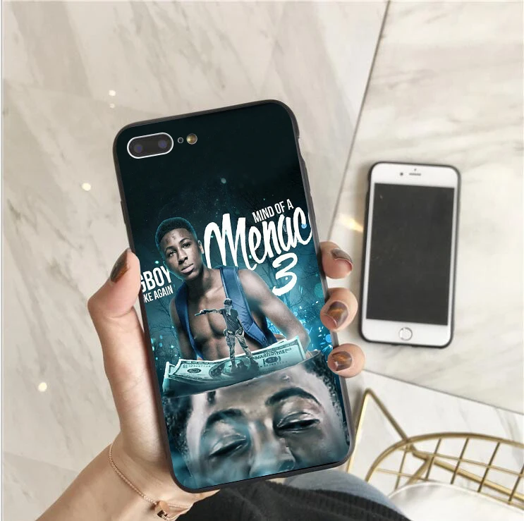 Чехол для iPhone X XR XS MAX Never Broke снова YoungBoy Pop rapper чехол для iPhone 11 6S 7 8Plus Мягкий силиконовый чехол - Цвет: TPU
