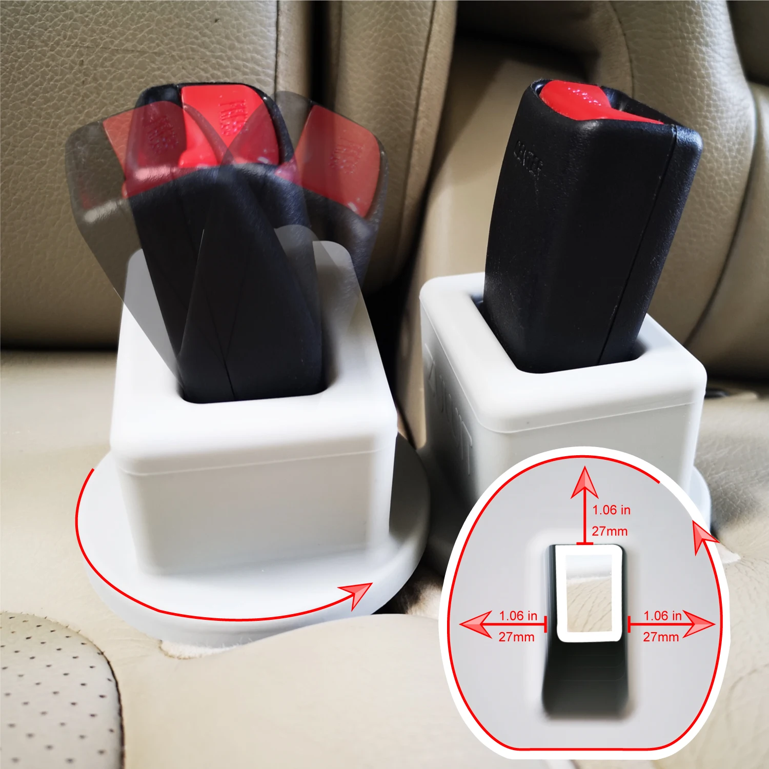 Пряжка автомобильного ремня безопасности держатель изготовлен из экологически