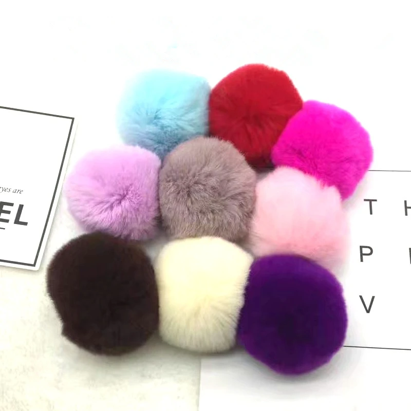 

WFFNNKC 5 шт. 8 см большой пушистый помпон шарик Сделай Сам женские серьги ювелирные изделия сумка аксессуары для одежды швейный материал помпон...