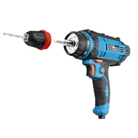 40n m 300w electric power drill screwdriver 2 speed torque driver handheld impact drill tool with quick release chuck drill bits