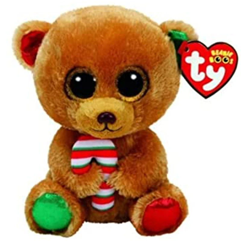 

Ty Bella The Christmas Bear Plush Animal Toys Stuffed Doll Gift 15cm