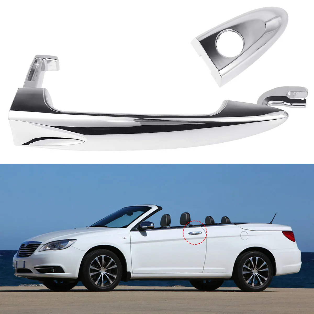 Дверные ручки совместимые с LANCIA YPSILON 2003-2011 передняя зеркальная замена внешние