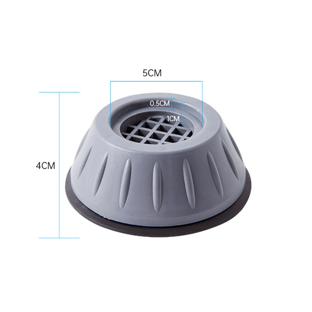 

4Pcs Universal Anti-Vibration Feet Pads Washing Machine Rubber Mat Anti-Vibration Pad Dryer Refrigerator Base Fixed Non-Slip Pad