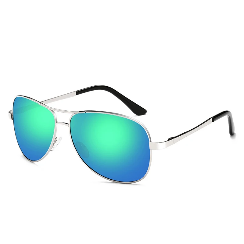 C7 silver green HBK, винтажные фотохромные солнечные очки пилота для мужчин и женщин, бесцветные солнечные очки пилота для рыбалки, мужские весенние дужки - Цвет линз: C7 silver green