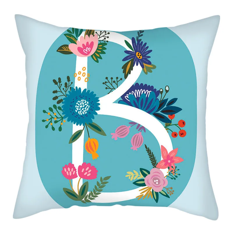 Чехол Fuwatacchi для подушки в английском стиле с синими цветами наволочка дивана