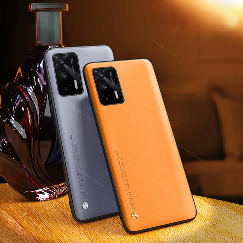 luxury leather phone case for realme gt master edition cover case for oppo realme gtmaster g t explorer master cover coque free global shipping