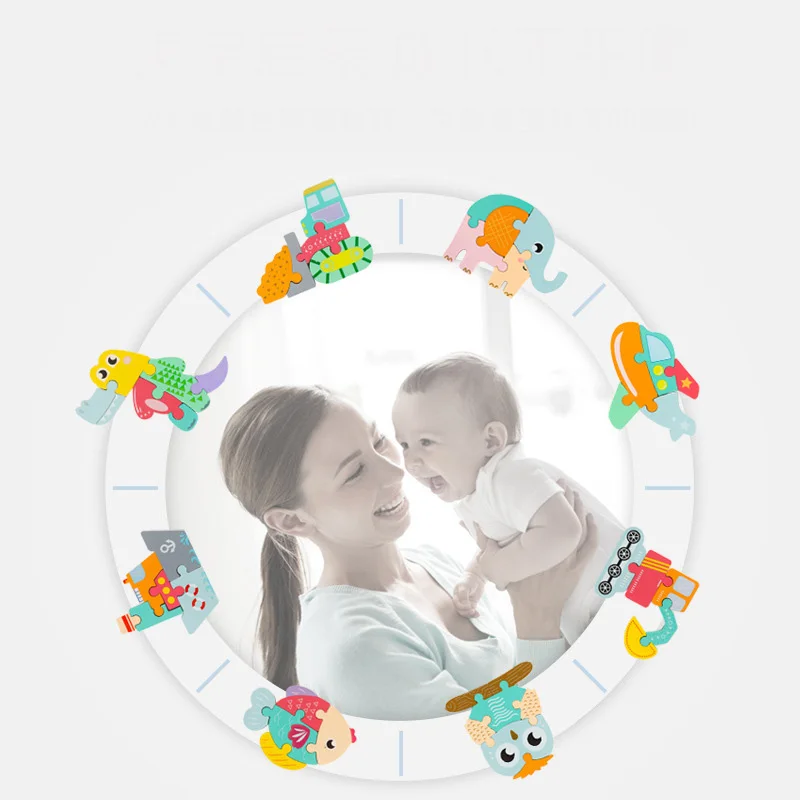 

Baby Wooden 3D Puzzle Kids Children Tangram Shape Cognition Cartoon Animal Traffic Jigsaw Intelligence Learning Educational Toys