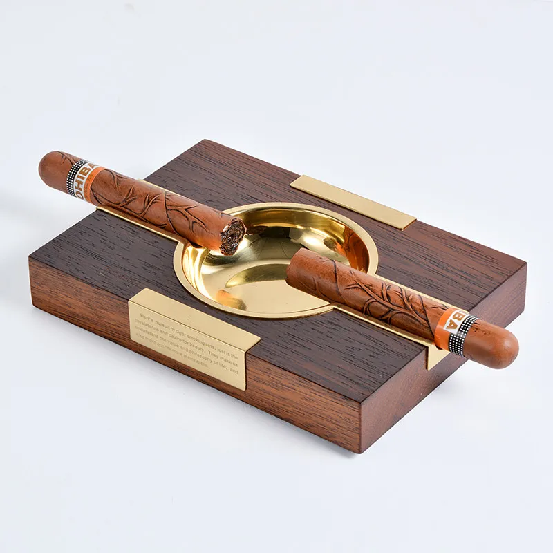 Аксессуары для сигар VOLENX металлическая пепельница из твердой древесины