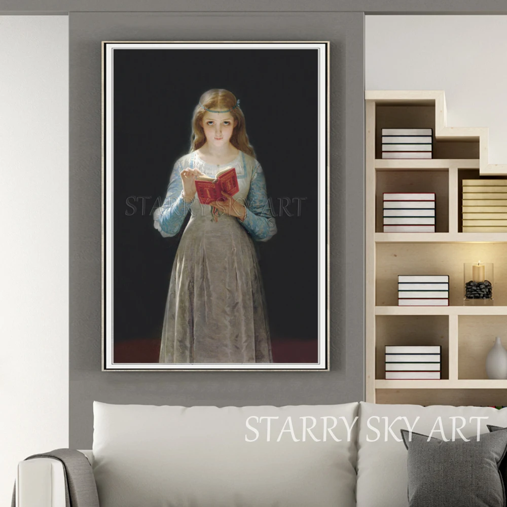 Goedkoop Uitstekende Geschoolde Kunstenaar Handgeschilderde Hoge Kwaliteit Wall Art Foto Dame Lezen Olieverfschilderij Dame Figuur Olie Schilderen