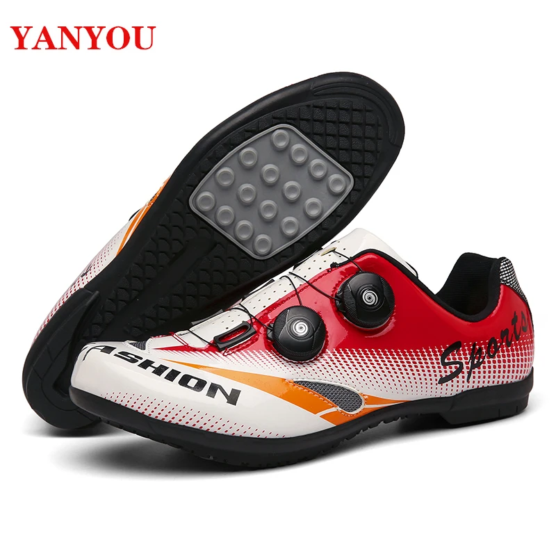 

2021 New Road Cycling Shoes Men Road Bike Shoes Ultralight Bicycle Sneakers Self-locking Professional Breathable Shoes