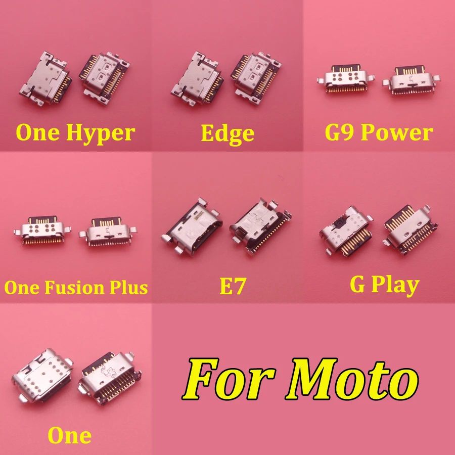 

10 шт./лот, зарядное устройство Micro USB порт для зарядки док-станция разъем для Moto E7 Edge G Play G9 Power One Hyper / One Fusion Plus