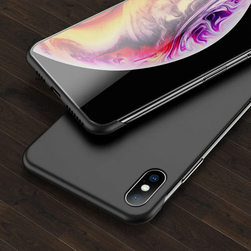 Черный Ультра тонкие роскошные безрамочные Чехлы для samsung Galaxy S9 S10 Plus Note 10 9 S9 S10 Plus, жесткие Матовые чехлы без рамки, бампер - Цвет: Черный