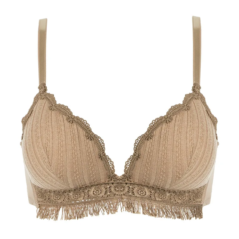 

HECTIC 2021 Women S Non-Wire Triangle Cup Bra Sexy Lace Lingerie Thin Gather Underwear Comfortable And Breathable Bra For