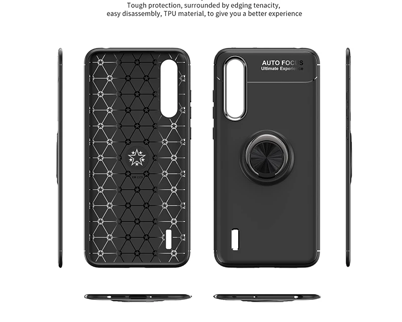 MAKAVO для Xiaomi Mi A3 чехол с кольцом-держателем Мягкий силиконовый матовый чехол-накладка для Xiaomi Mi A3 чехол для телефона s