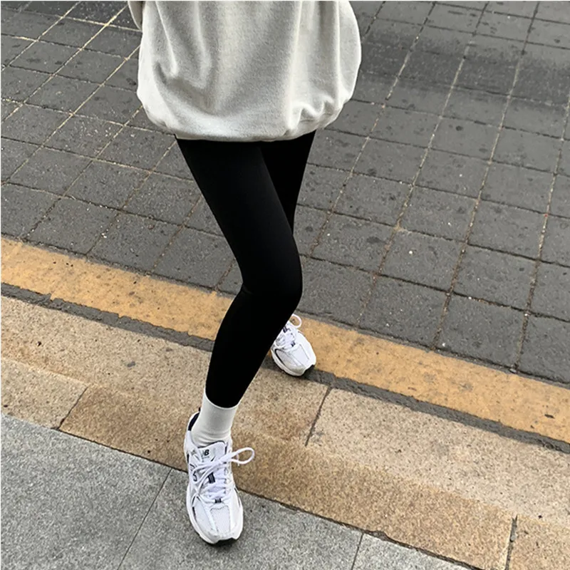 

2021 Spring Ms Pants High Waist Fashion All-match Solid Color Slim Skinny Stretch Women's Pants Leggings