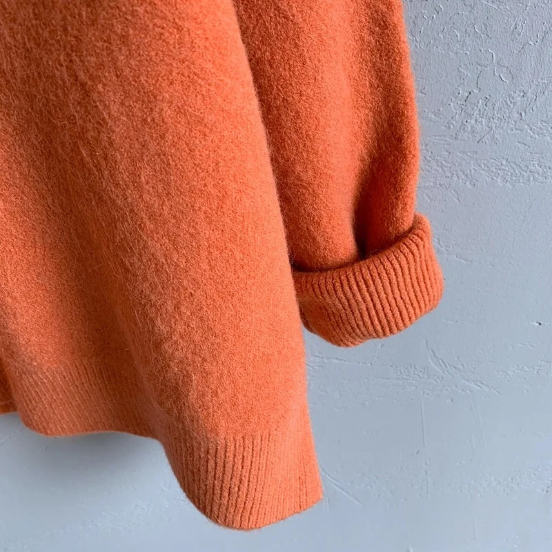 

Pullovers Women 5 Colors Lovely Minimalist Elegant Comfortable Solid Feminine Spring O-neck High Quality Casual Loose Fashion