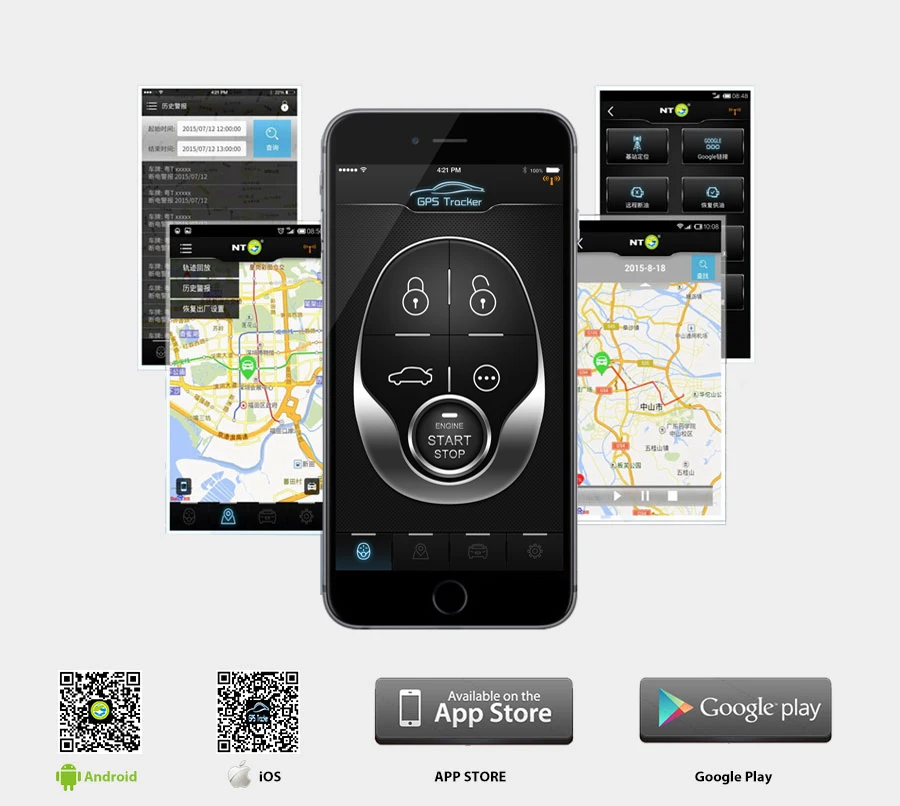 NTG02P RFID PKE мотоцикл gps gsm sim карта gps трекер сигнализация мотоциклетная сигнализация gps трекер