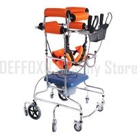 Walking Aid Old Man Handicapped Stroke Hemiplegic Rehabilitative Training Walker Stand Frame Storage Basket 6 or 8 Wheels Adult
