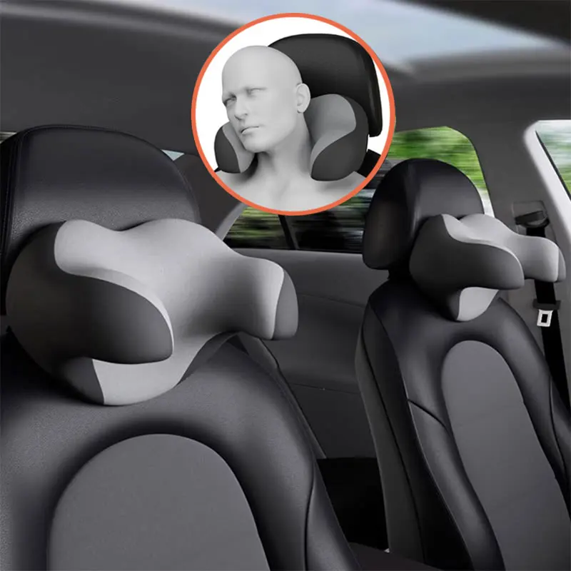 Универсальная подушка на подголовник автомобильного сиденья мягкая