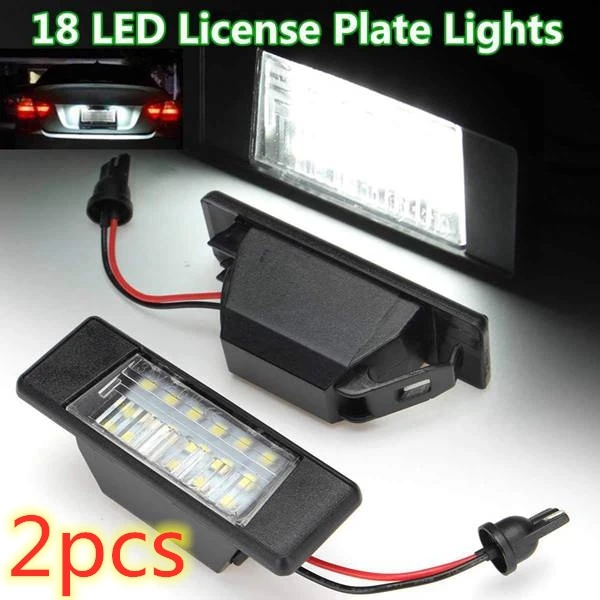 2 шт. автомобильные пластиковые светодиодные лампы для номерного знака 18