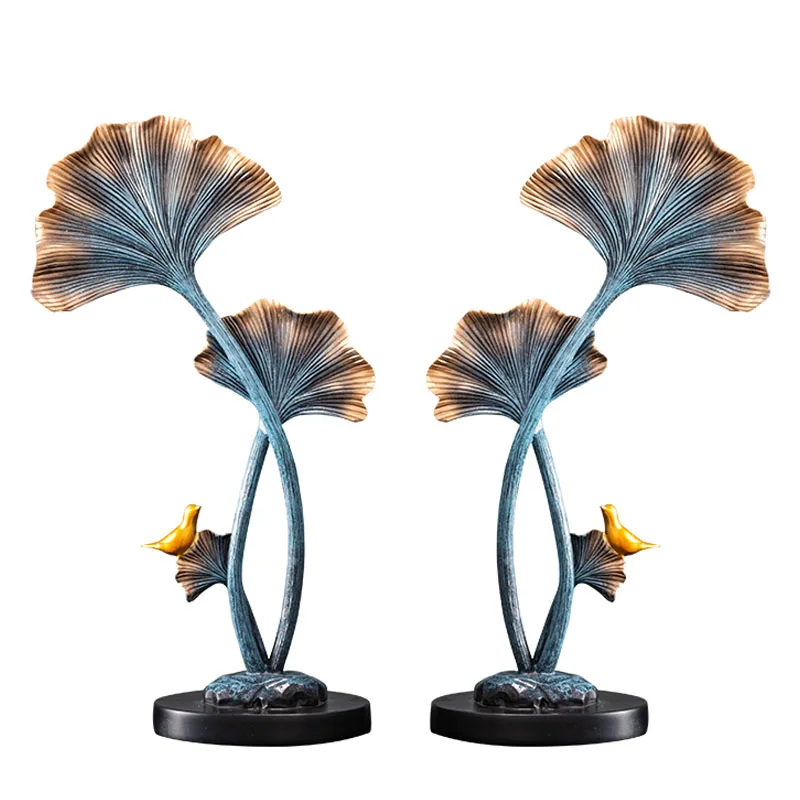 Изысканное украшение для дома Ginkgo Biloba из смолы Fengshui деловые подарки офиса