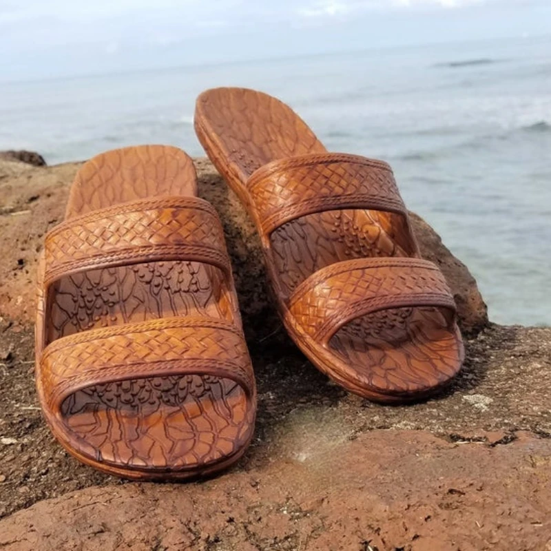 

2021 Summer Women's Fashion Brown Simple Cool Slippers Comfortable Beach Shoes Lovers Shoes Leisure Hot Women's Slippers ZQ0385