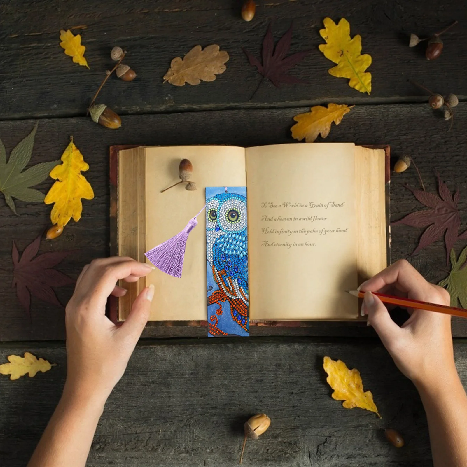 

21x6cm Bookmark Tassel DIY Partial Multi-Shaped Diamond Painting Gift Art Decor