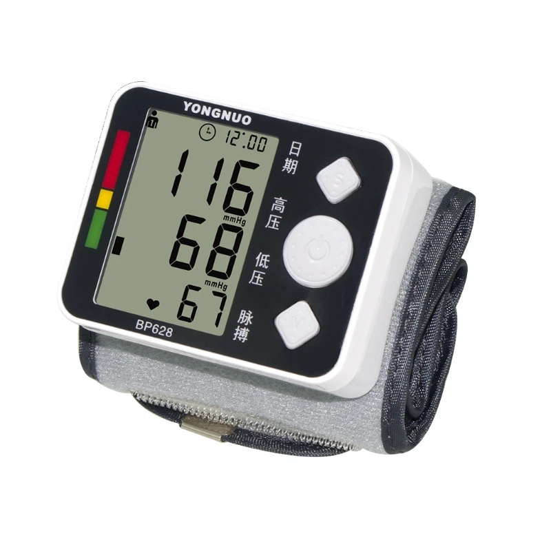 Цифровой ЖК монитор артериального давления на запястье Автоматический