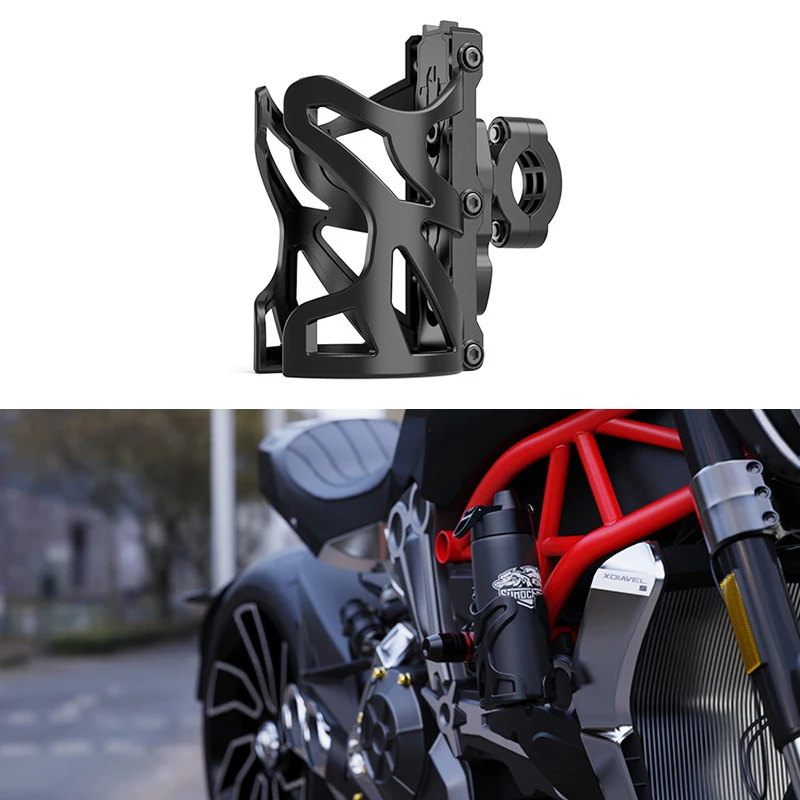 Motorcycle Drinking Cup Bracket Holder Motorbike Crash Bar Water Bottle Bike Universal Riding Equipment Water Cup Holder