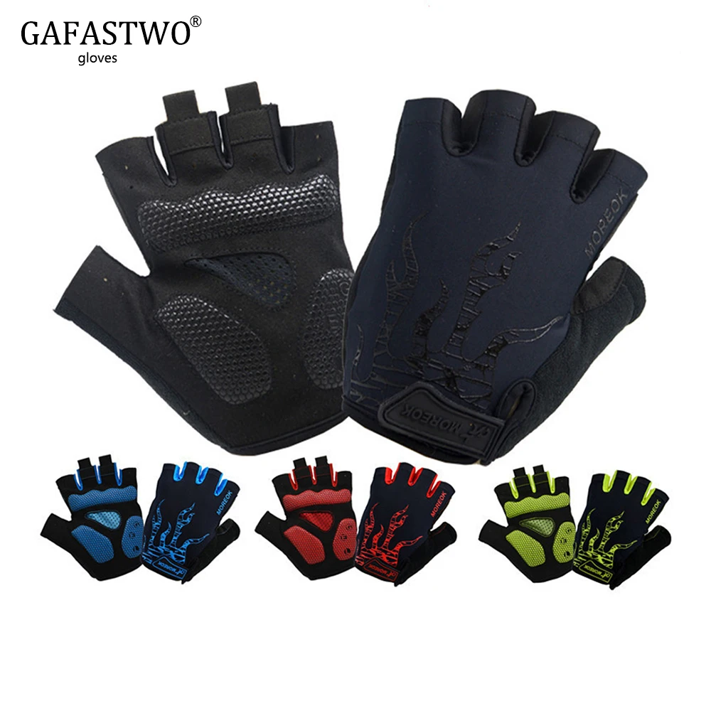 

GAFASTWO New Mountain Riding Anti-Vibration Half Finger Men Gloves Breathable Wicking Outdoor Sports Unisex Gloves Dropshipping