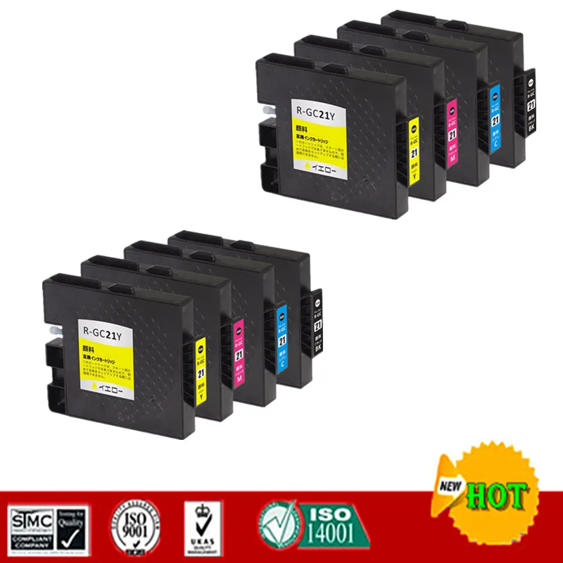 Compatible For GC21 GC-21 ink cartridge suit for Ricoh GX-3000S 3000SF 3050SFN etc.Full with Pigment Ink